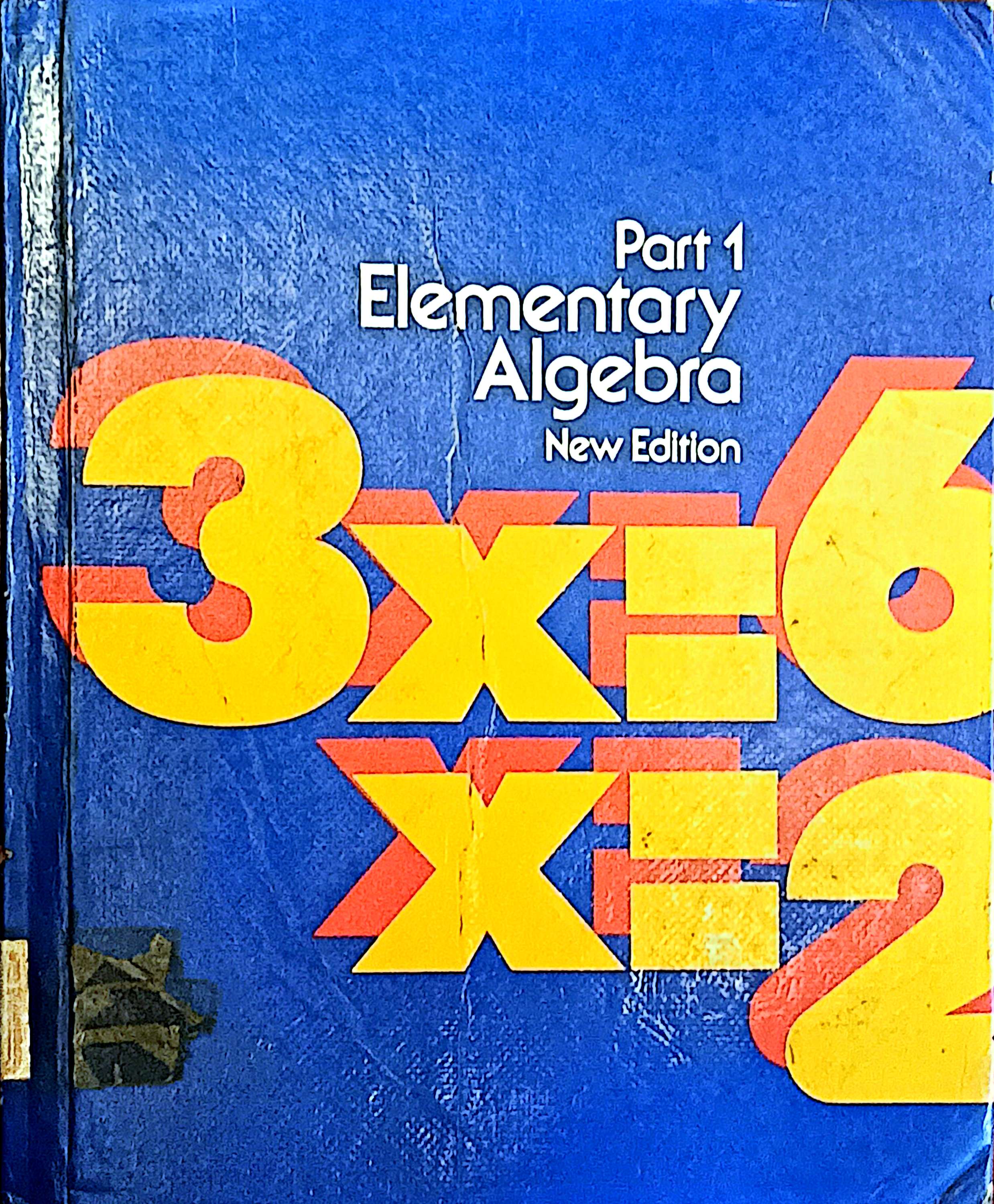Part 1 Elementary Algebra New Edition
